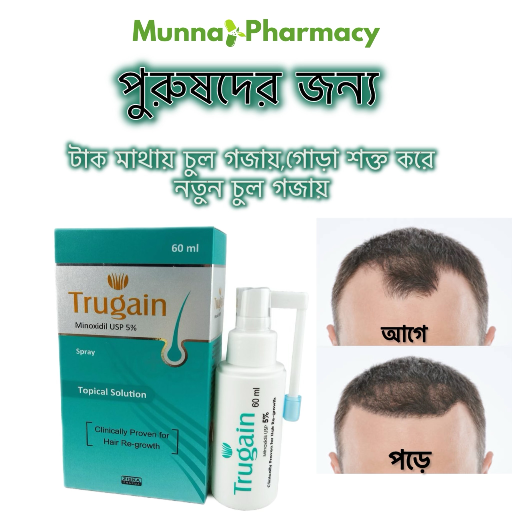 Trugain 5%(পুরুষদের জন্য)