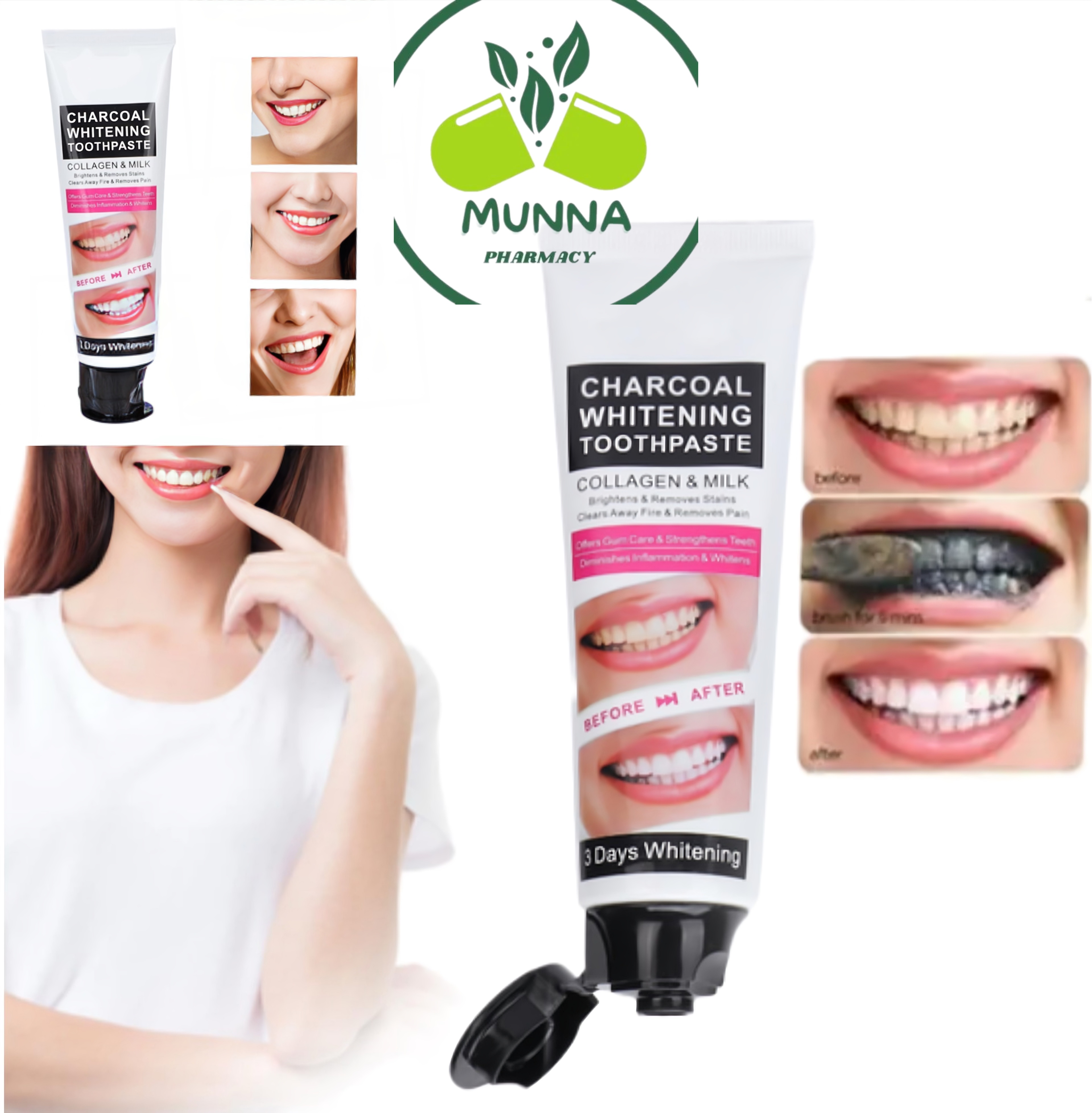 Charcoal Teeth Whitening Toothpaste