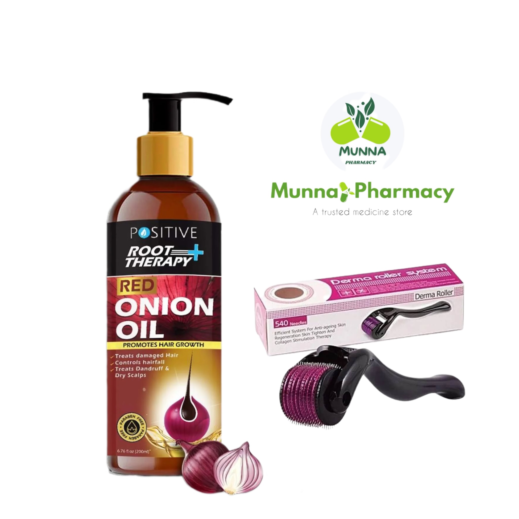 Onin oil & Derma roller combo