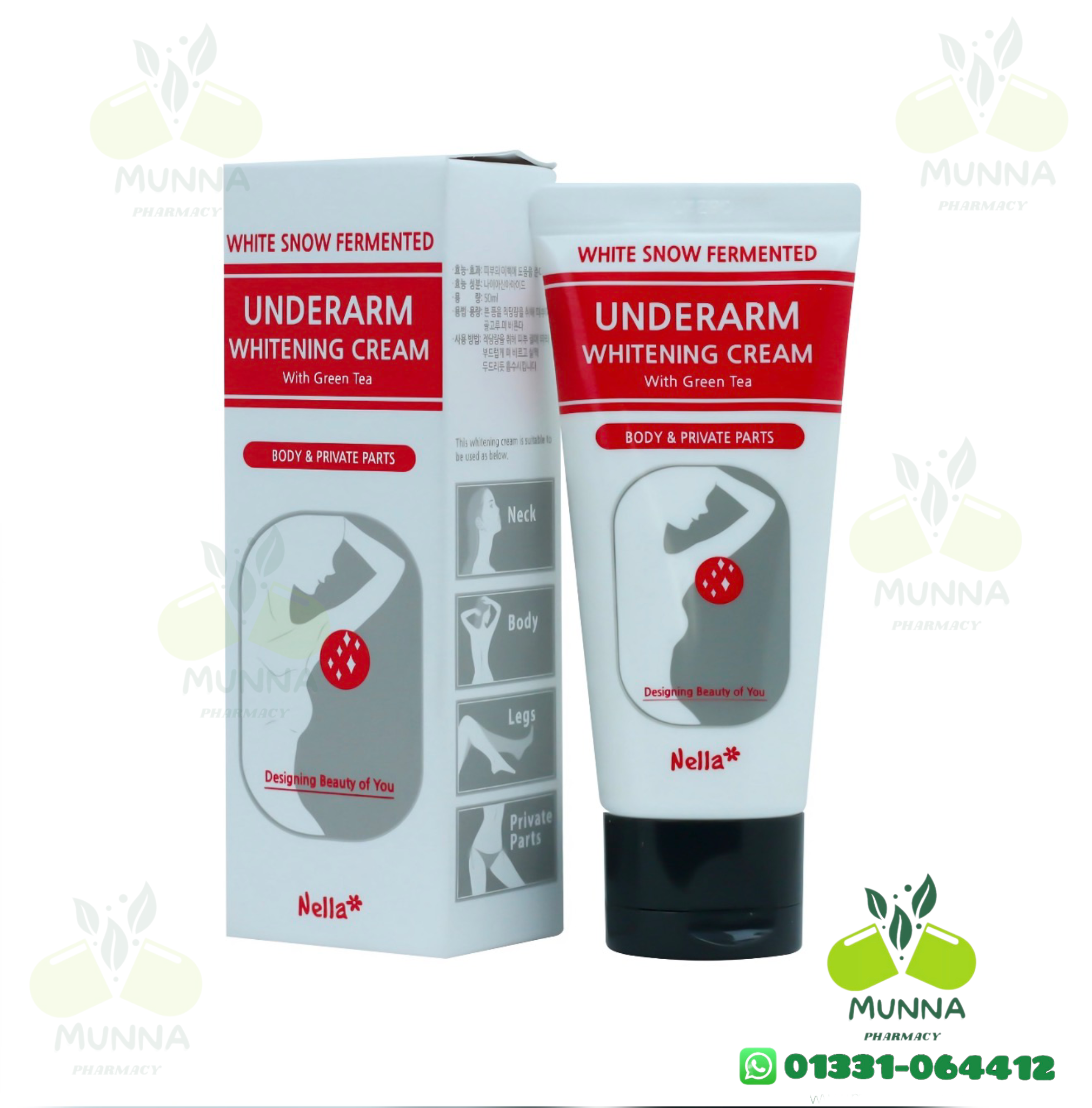 Nella White Snow Fermented Underarm Whitening Cream